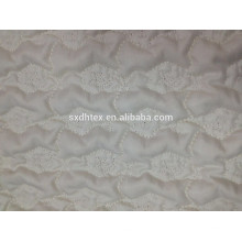 Padded winter embroidery quilting jacket/garment fabric